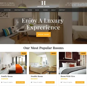 Hotel website